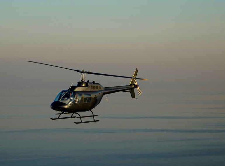 Luxury private helicopter transfer for tourists in Costa Rica